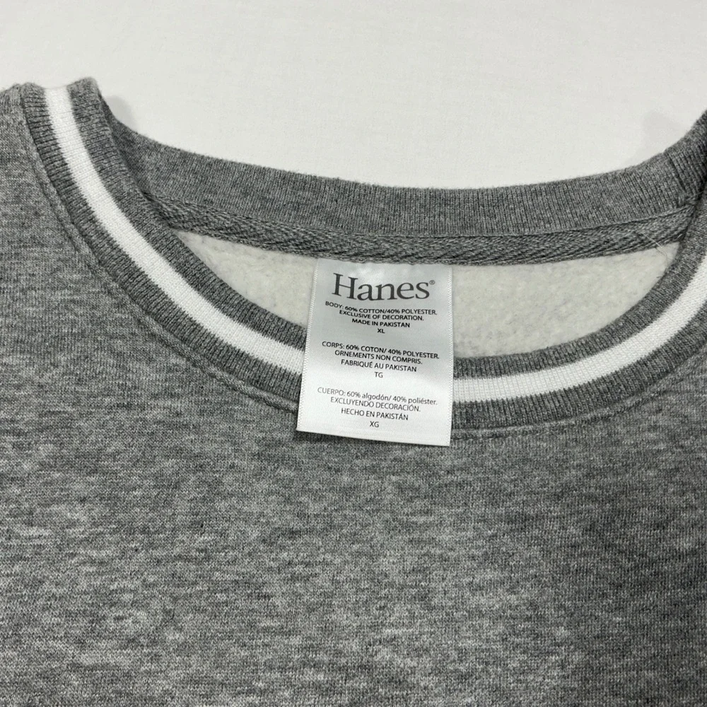 SDSU Jackrabbits‎ Hanes Gray Crewneck Sweatshirt Mens Pullover College Apparel